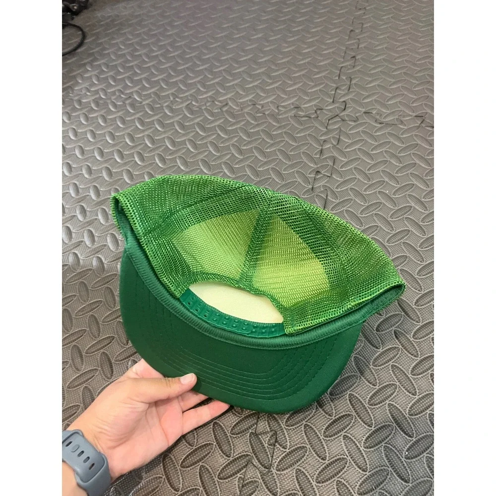 Headmost Trucker Hat Mens Green Italian Pizzeria New York Style Vintage Vibe